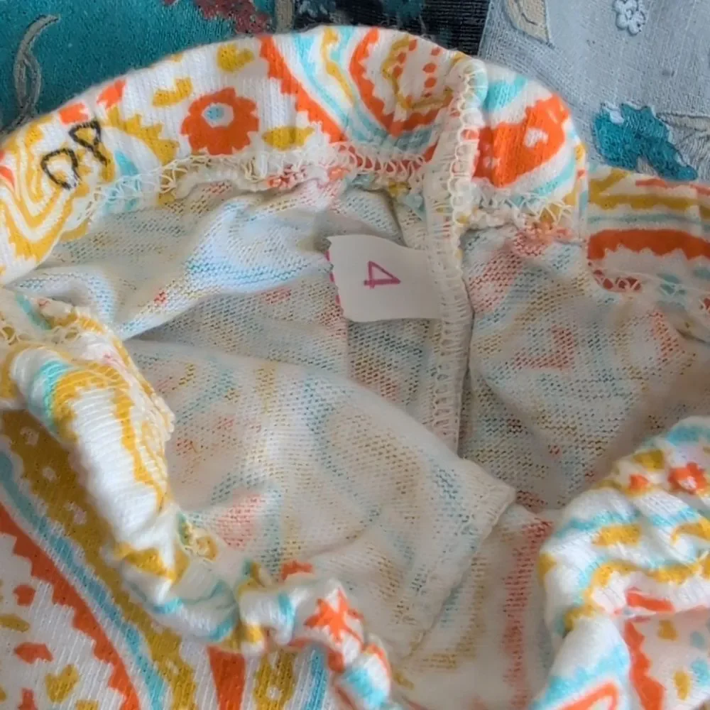 Hanes girls 70s vintage Paisley print pajama set size 4‎ NWT